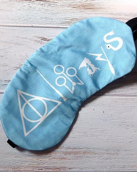 Піжама (шорти та майка) жіноча шовкова з принтом Harry Potter блакитна 1234283003 фото
