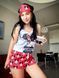 Піжама (шорти та майка) жіноча шовкова з принтом Minnie Mouse червона 1231616796 фото 4