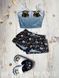 Піжама: штани, шорти та майка жіноча шовкова з принтом Star Wars синя 1429537210 фото 4